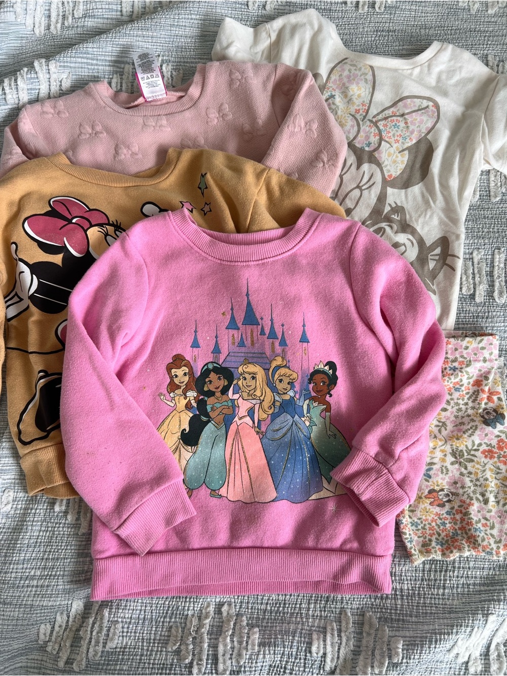 Disney Pink Princess  Sweatshirt and bundle  3T girls